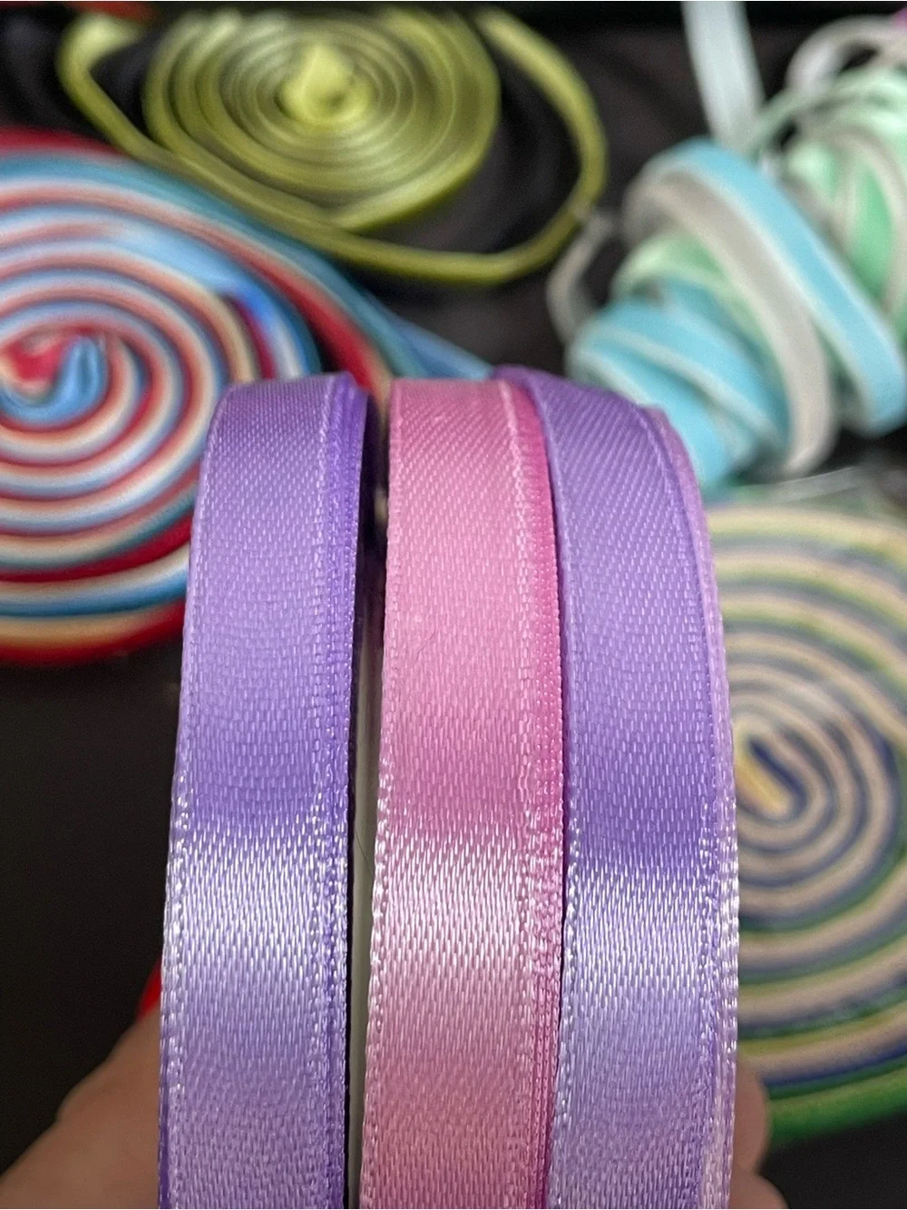 28 Assorted Decorative Ribbon Set - Multicolor - Satin & Velvet Ribbon Rolls